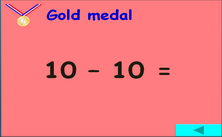 1st grade subtraction - olympic jeopardy PowerPoint classroon game