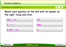 Division patterns