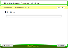 Find the lowest common multiple