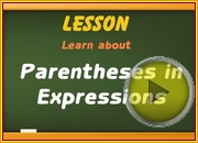 Parentheses in Expressions video