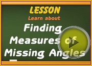 Finding Measures Missing Angles video