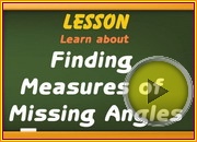 Finding Measures Missing Angles video