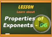 Properties of Exponents 06 video