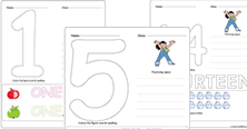 number and counting worksheets for pre-kindergarten