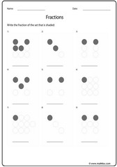 Fractions of dots