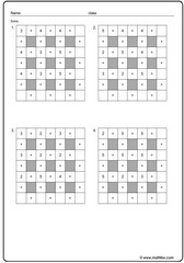 Addition table drill