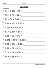 Add 3 decimals