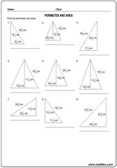 Triangle perimeter area