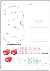 Number 3 Worksheet