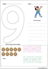 Number 9 Worksheet